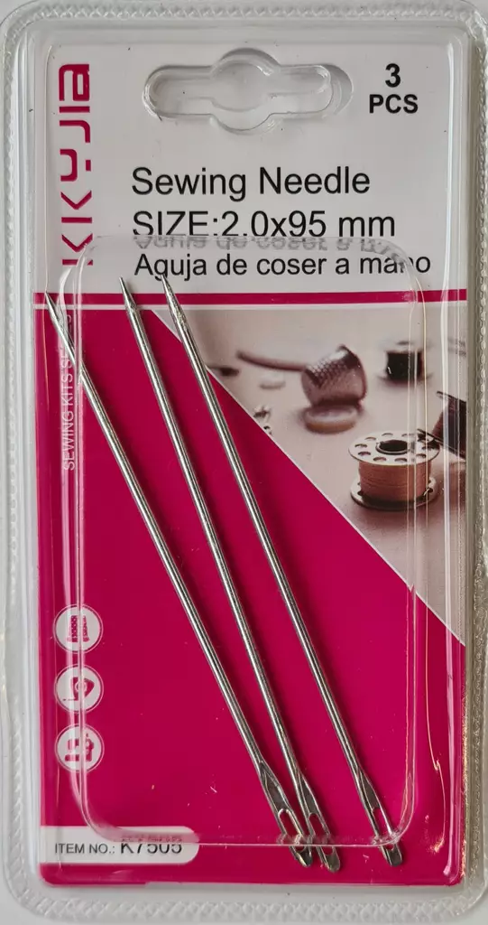 OMPELUNEULAT 3 kpl/pkt 2 X 95 mm - Neulat ja puikot - 6438159386883 - 1