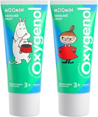 Oxygenol Moomin 50ml Hedelmä hammastahna - Suunhoito, hammastahnat ja -harjat - 6414505201703 - 1