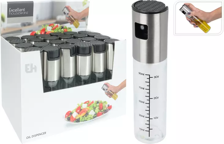 Ruokaöljysumutin 100ml lasia - Avaajat, raastimet ja keittiötarvikkeet - 8721037454223 - 1