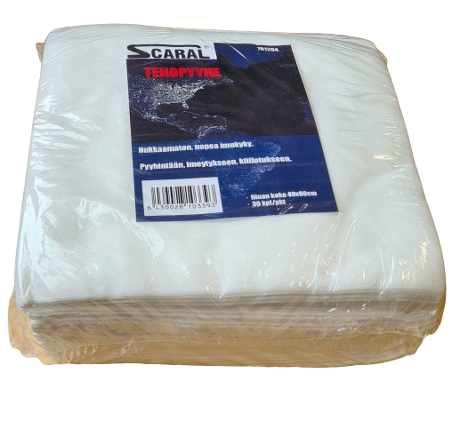 SCARAL KUITUPYYHE 40X60CM 30KPL - Auton pesutarvikkeet - 6430028103393 - 1
