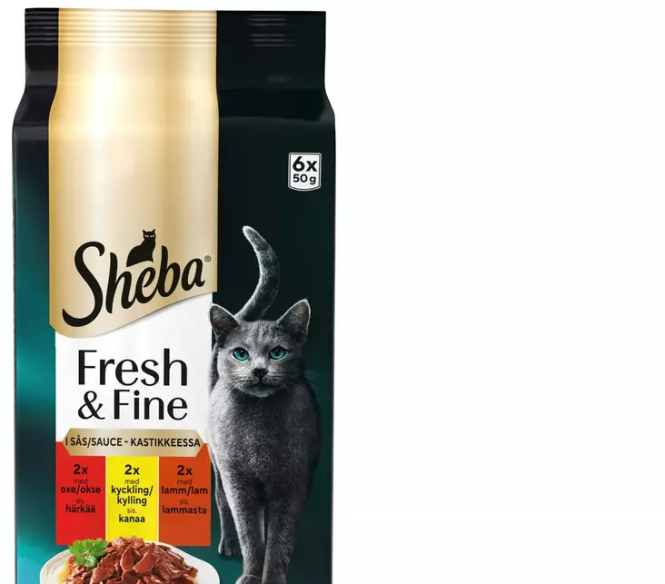 SHEBA FRESH & FINE HÄRKÄÄ JA KANAA - Kissan märkäruoka - 4770608265953 - 1