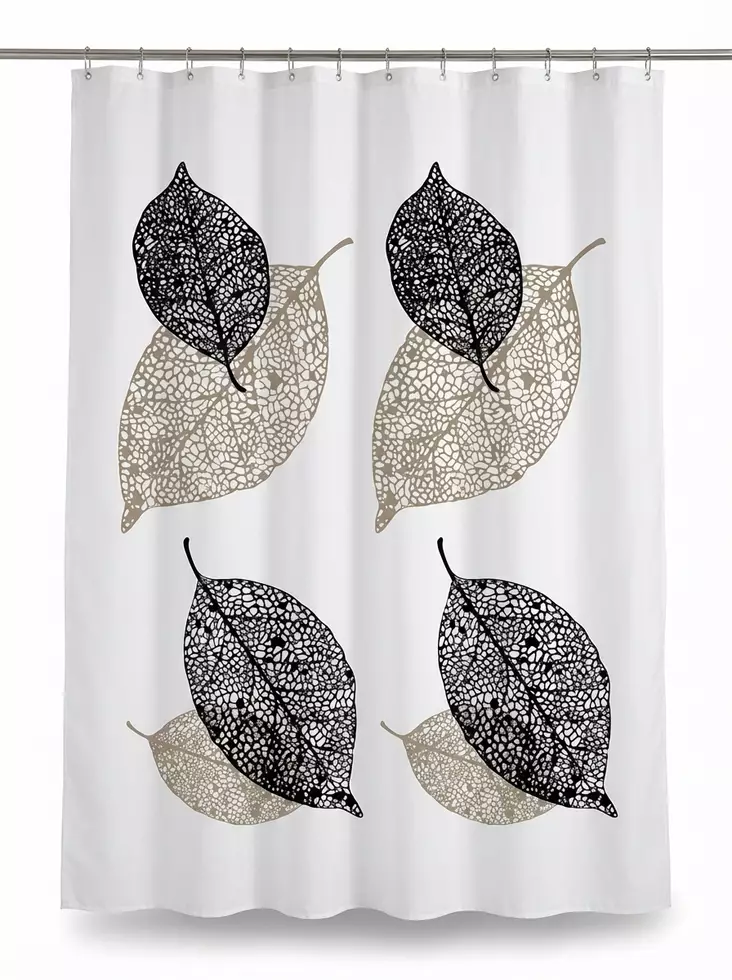 SUIHKUVERHO 180x200cm lehtikuvio - Suihkuverhot - 6438506018283 - 1