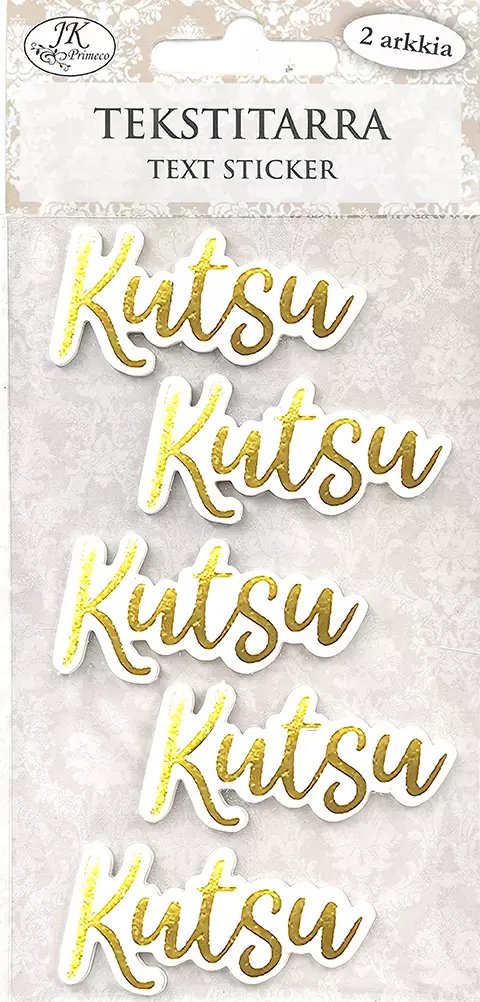 Tekstitarra Kutsu 2 kulta 2ark - Tee-se-itse DIY - 6417715090143 - 1