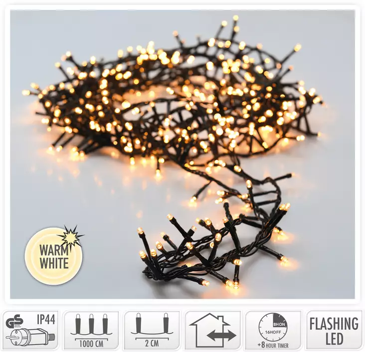 Tuikkiva Led-valosarja 500 led - Jouluvalot ulkokäyttöön - 8721037682213 - 1