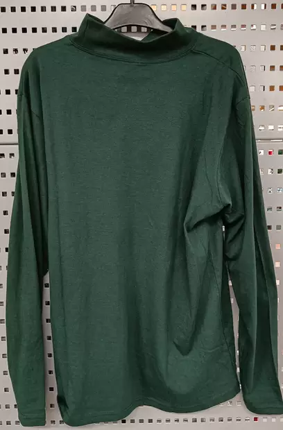 Miesten pitkähihainen poolopaita Turtle neck XL tummanvihreä - Miesten pitkähihaiset paidat - 6419285027864 - 2