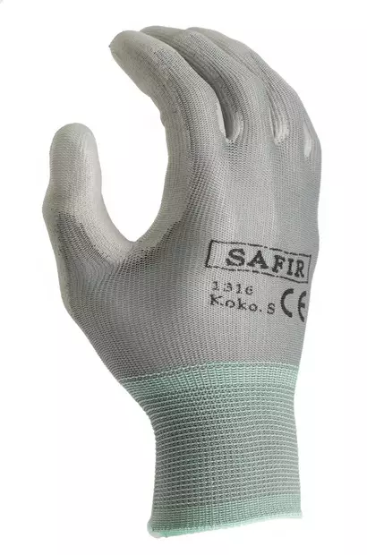 Safir nylonkäsine, harmaa - 1316 - Työhanskat - 6418326131614 - 1