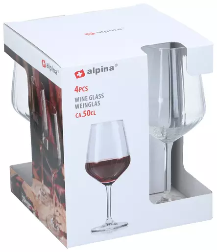 Alpina Punaviinilasit 500ml 4kpl - Juomalasit - 8711252275574 - 2