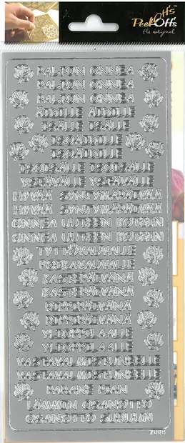 ÄV-TARRA TEKSTI hopea - Tee-se-itse DIY - 6417715093014 - 2