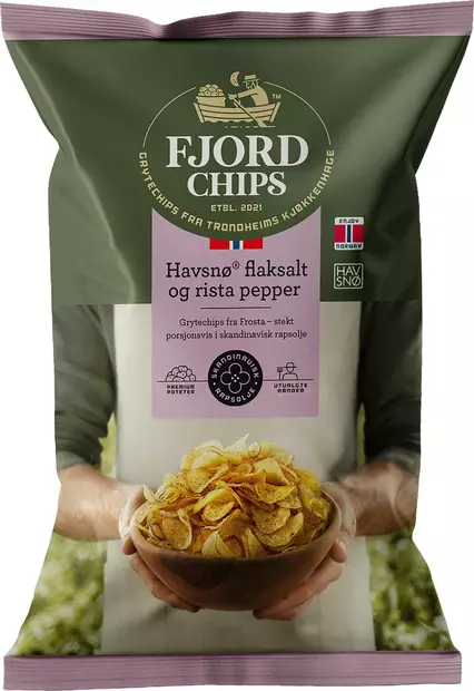 FjordChips perunalastu merisuola& pippur - Sipsit - 7073298000154 - 1