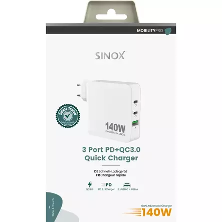 SINOX 3 PORTIN PIKALATURI 140W - Laturit - 5706808050814 - 2