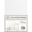 2os.korttipohja Kimalle valkoinen 10kpl - Joulukorttiaskartelu - 6417715180004 - 1
