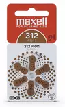 Maxell 312 Hearing Aid 6-pack - Kuulokojeen paristot - 4043752334524 - 1