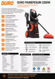 Duro Painepesuri 2200W - Painepesurit - 6438168106014 - 2