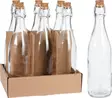 Lasipullo korkilla 500ML - Säilöntäpurkit, pullot ja tarvikkeet - 8719987411984 - 1