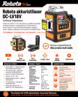 Robota akkuristilaser vihreä DC-LV18V - Erikois Akkutyökalut - 6438212141404 - 2
