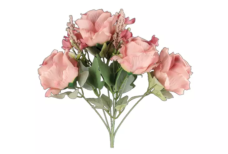 4Living Kimppu ruusu vaaleanpunainen - Tekokukat ja -kasvit - 6410416170534 - 1