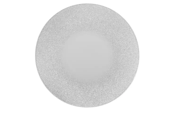 4Living Kynttilänalunen peili glitter hopea pyöreä 20 cm - Kynttilälyhdyt - 6410416007564 - 1