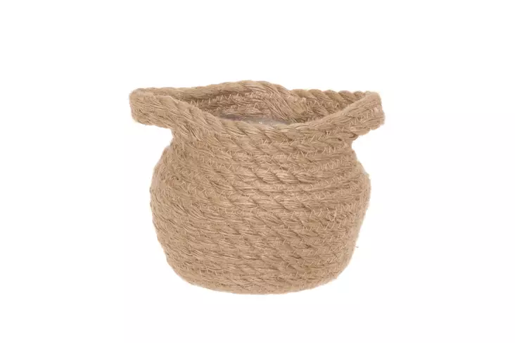 4Living Suojaruukku juutti 12 cm - Kukkaruukut ja -amppelit - 6410413324664 - 1