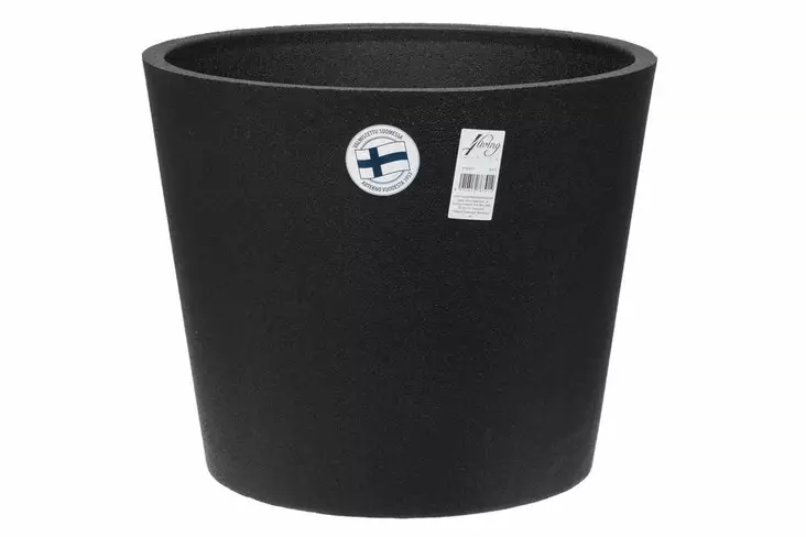 4Living Termoruukku Basic 60 cm musta - Kukkaruukut ja -amppelit - 6410412763914 - 1