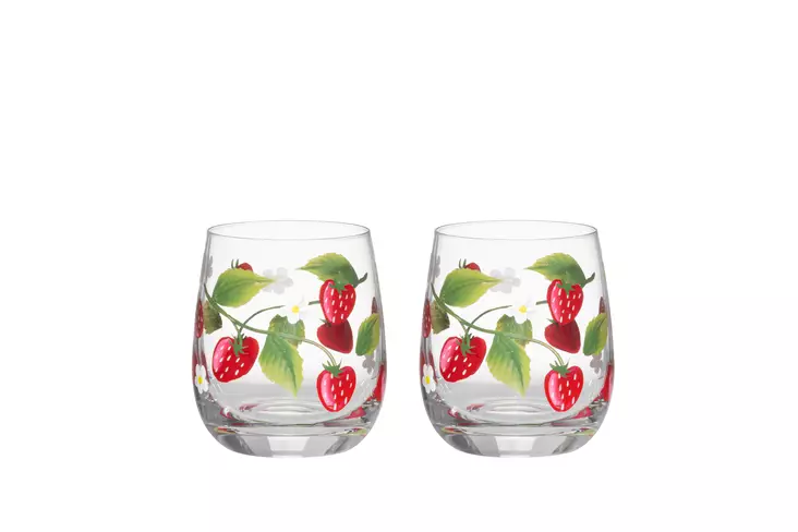 4Living Juomalasi mansikka 2 kpl 35 cl - Juomalasit - 6410416559414 - 1