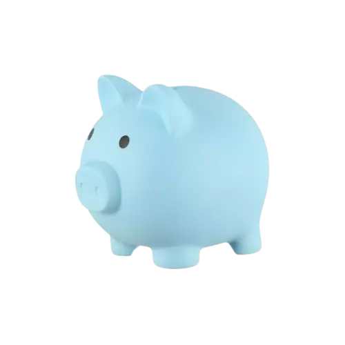 4Living Säästöpossu vaaleansininen - Koriste-esineet - 6410416388724 - 1