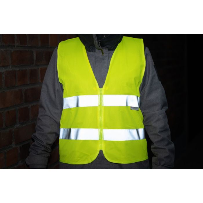 Atom Heijastinliivi vetoketjulla keltainen 2XL - Heijastimet ja heijastinliivit - 6410416188454 - 1