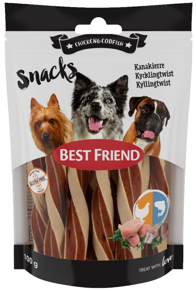 Best Friend Snacks kanakierre 100 g koiran makupala - Koiran makupalat - 5700551129964 - 1