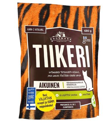 Dagsmark TIIKERI kana kissan kuivaruoka 680 g - Kissan märkäruoka - 6430066381074 - 1