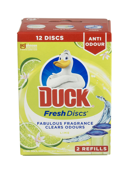 Duck Fresh Discs Lime täyttö 2x36ml wc-raikastin - WC:n puhdistus ja putkenavaajat - 5000204042214 - 1
