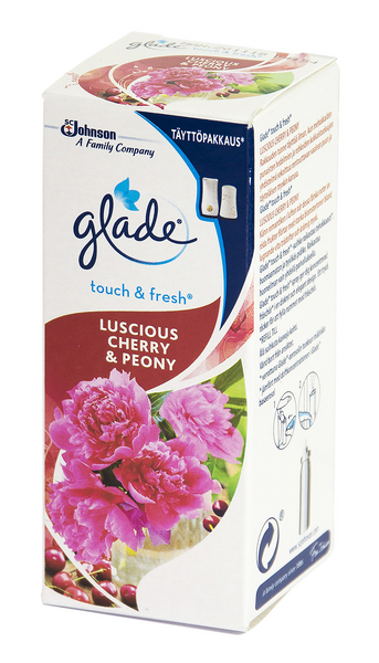 Glade Touch&Fresh täyttö 10ml Luscious Cherry&Peony - WC:n puhdistus ja putkenavaajat - 5000204958164 - 1