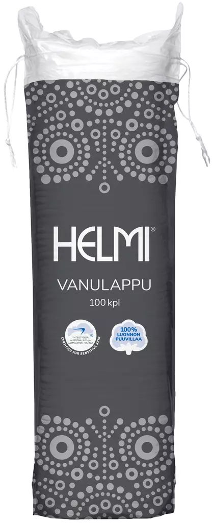 HELMI VANULAPPU PYÖREÄ 100KPL - Vanut, vanulaput ja -puikot - 6414100131054 - 1