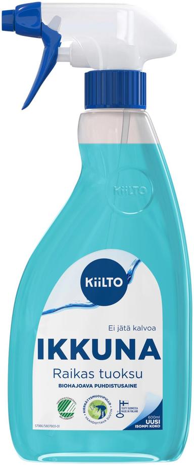 KIILTO IKKUNA PUH. SPRAY 600 ML - Ikkunanpesuaineet - 6417964579864 - 1