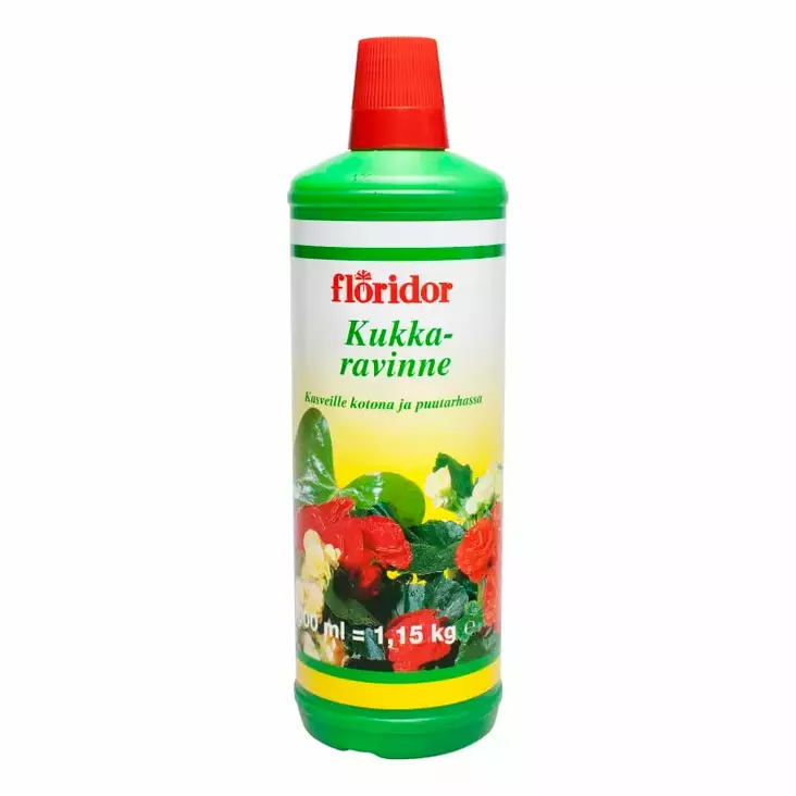 KUKKARAVINNE FLORIDOR 1 L - Sisäkasvien lannoitteet ja ravinteet - 4009737872214 - 1