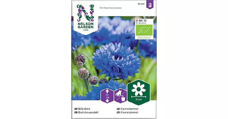 Kaunokki, Ruis-, Organic - Kukkien siemenet - 7312600872974 - 1