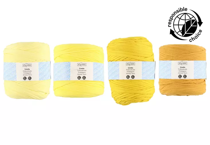 Kehrä Linda Trikookude keltainen - Käsityölangat - 6410413010284 - 1