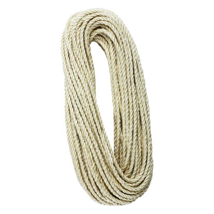 Kierretty sisal 5mm x 25m - Pyykkinarut ja pyykkipojat - 6408586520624 - 1