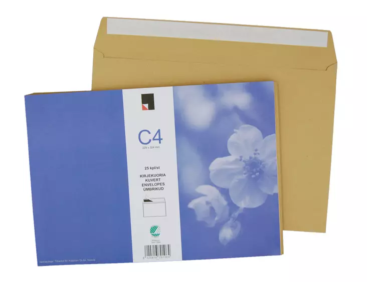 Kirjekuori C4/25 ruskea - Kirjekuoret - 6420616791064 - 1