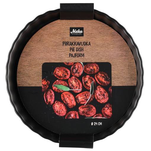 MAKU PIIRAKKAVUOKA MUSTA 24 cm - Leivontavuoat, uunivuoat - 6410413291584 - 1