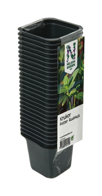 MUOVIRUUKKU NELIÖ 7 cm 25 kpl - Kukkaruukut ja -amppelit - 7312600057234 - 1