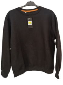 Miesten collegepaita o-aukko basic black XXL - Miesten paidat - 6419285307744 - 1