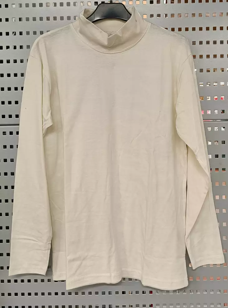 Naisten pitkähihainen poolopaita Turtle neck M valkoinen - Naisten pitkähihaiset paidat ja tunikat - 6419285634864 - 2