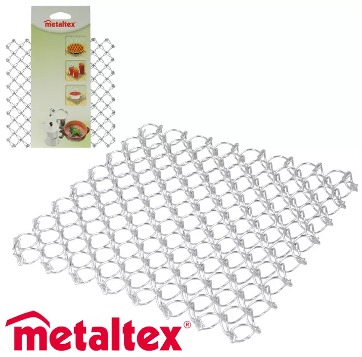 PANNUNALUNEN METALLILANKA 18X18CM - Avaajat, raastimet ja keittiötarvikkeet - 8002522029004 - 1