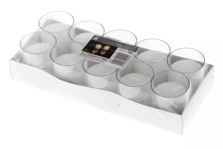 Polar Lyhtykynttilä valkoinen 5x6 cm 10kpl - Hautakynttilät ja lyhtykynttilät - 6410412592194 - 1