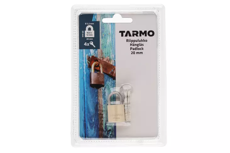 RIIPPULUKKO MESSINKI 20 mm - Riippulukot - 6410413170124 - 1