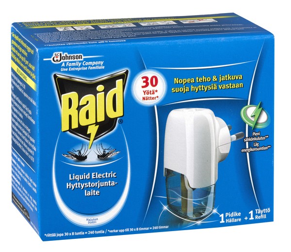 Raid Liquid Electric hyttystorjuntalaite - Hyönteiskarkoittimet ja -pyydykset - 5000204803754 - 1