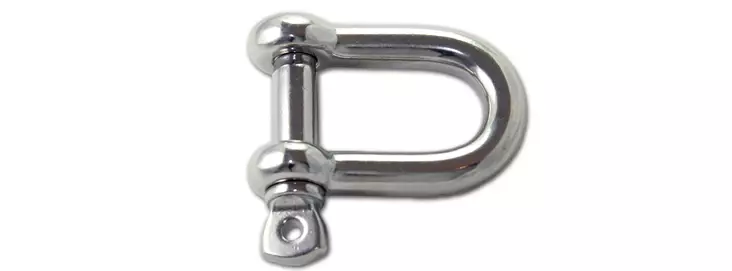 SAKKELI D-TYYPPI 10MM RST - Ankkurit ja veneen kiinnitystarvikkeet - 6430014225924 - 1