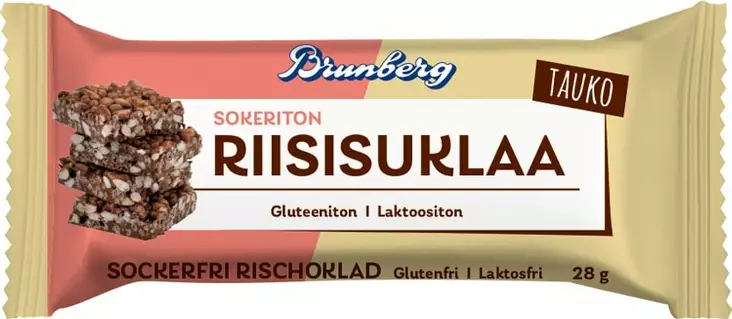 TAUKO SOKERITON RIISISUKLAA 28G S,G,L - Suklaat ja konvehdit - 6436000151314 - 1