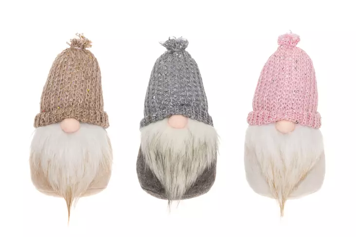 Winteria Tonttu neulehattuinen poika 18,5 cm lajitelma - Joulukoristeet - 6410413315754 - 1