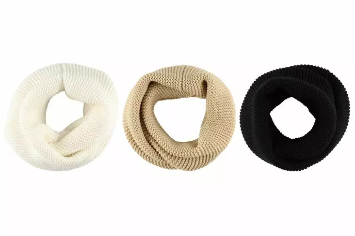 ACCES TUUBIHUIVI NEULOTTU MUSTA - Naisten huivit - 6410416306704 - 1