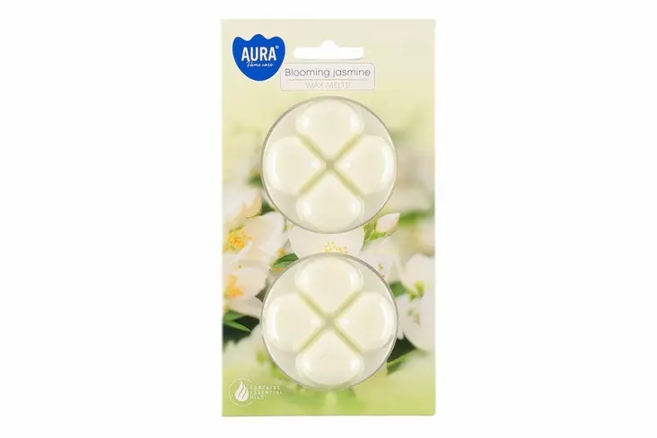 Aura Tuoksuvaha 2 kpl blooming jasmin - Pöytäkynttilät ja tuoksukynttilät - 5906927053714 - 1